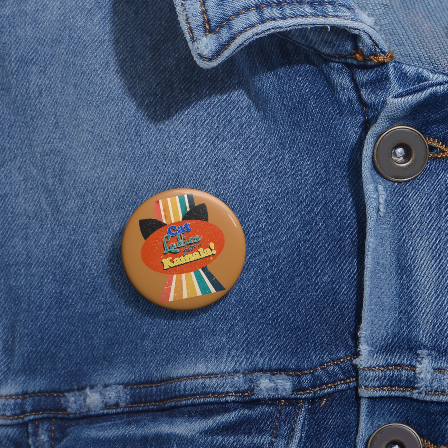 Cat Ladies for Kamala- Pin Button