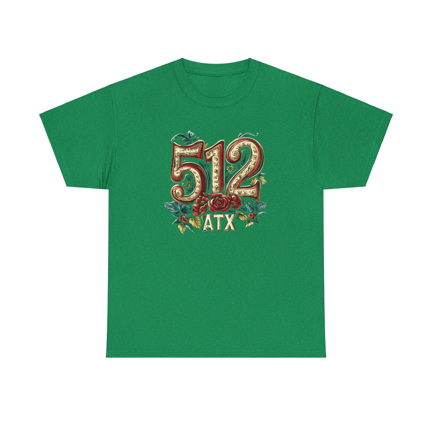 Austin 512 Roses Tee, t-shirt, Austin Texas are code