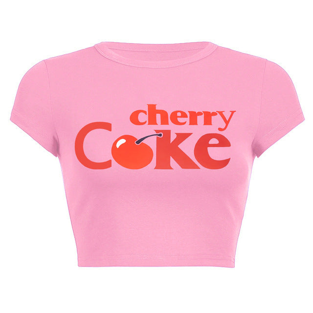 Cherry Coke Graphic Tee – Fresh & Sweet Style, T-shirt, Tee
