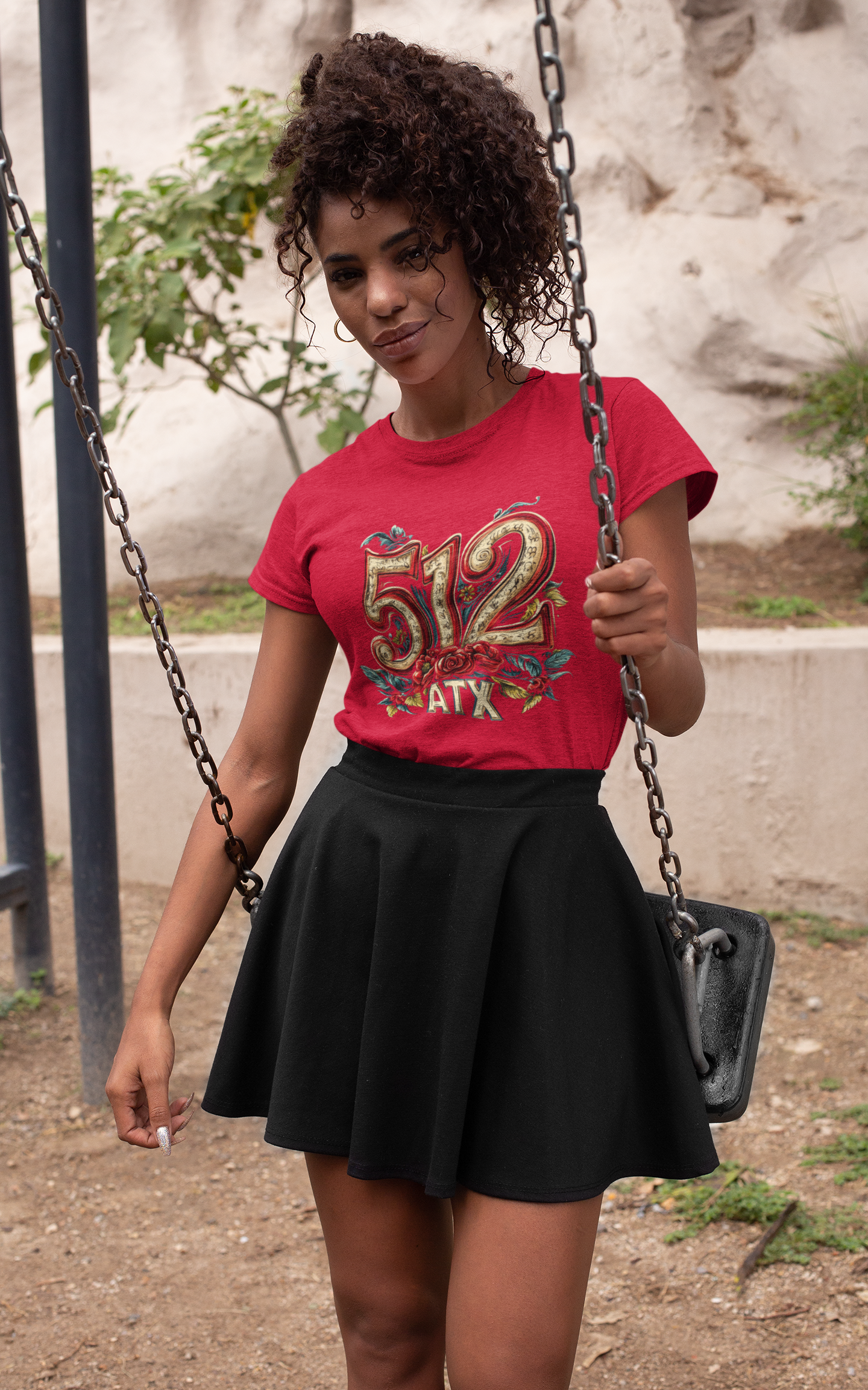 Austin 512 Roses Tee, t-shirt, Austin Texas are code