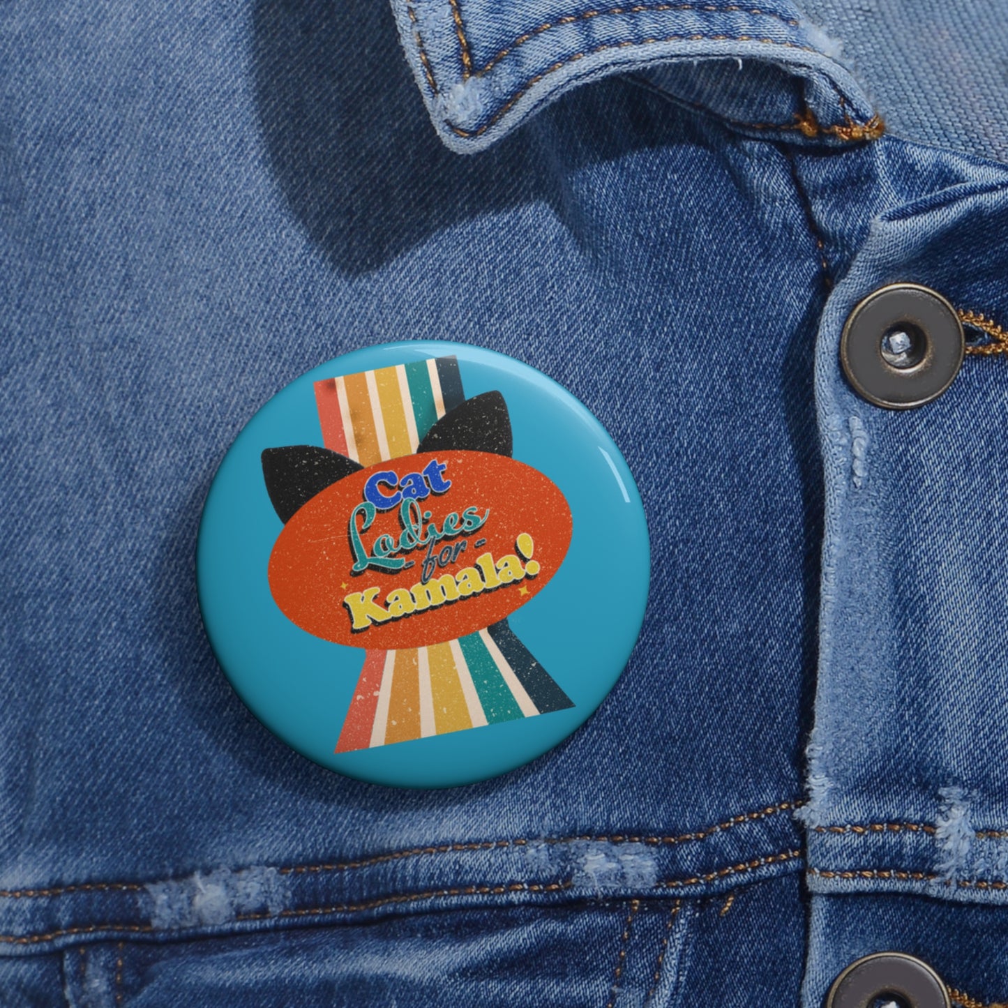 Cat Ladies for Kamala- Pin Button