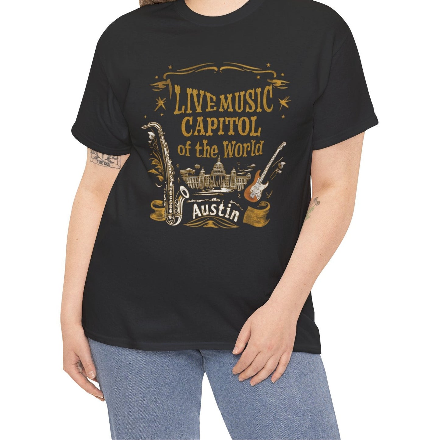 Austin Live Music Tee, T-shirt, Live music, Austin Texas