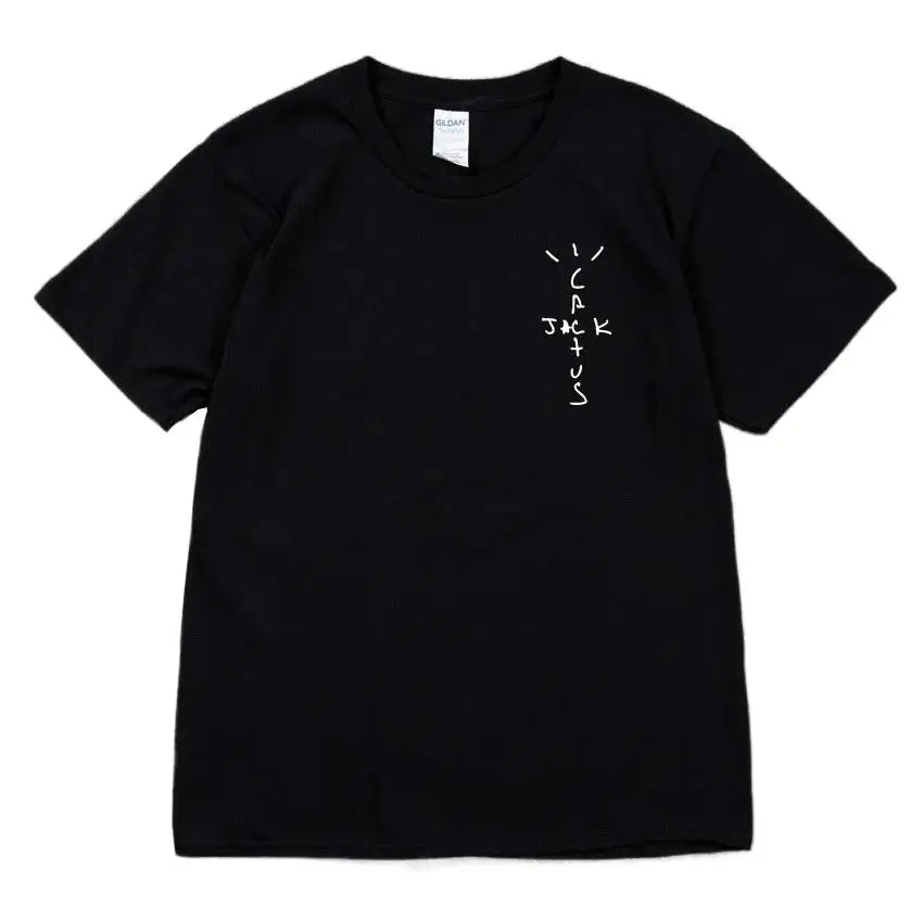 Cactus Jack T-shirt High Quality Cotton Men Women LOOK MOM I CAN FLY Tee ASTROWORLD Hip Hop Short Sleeve Tshirts Tops