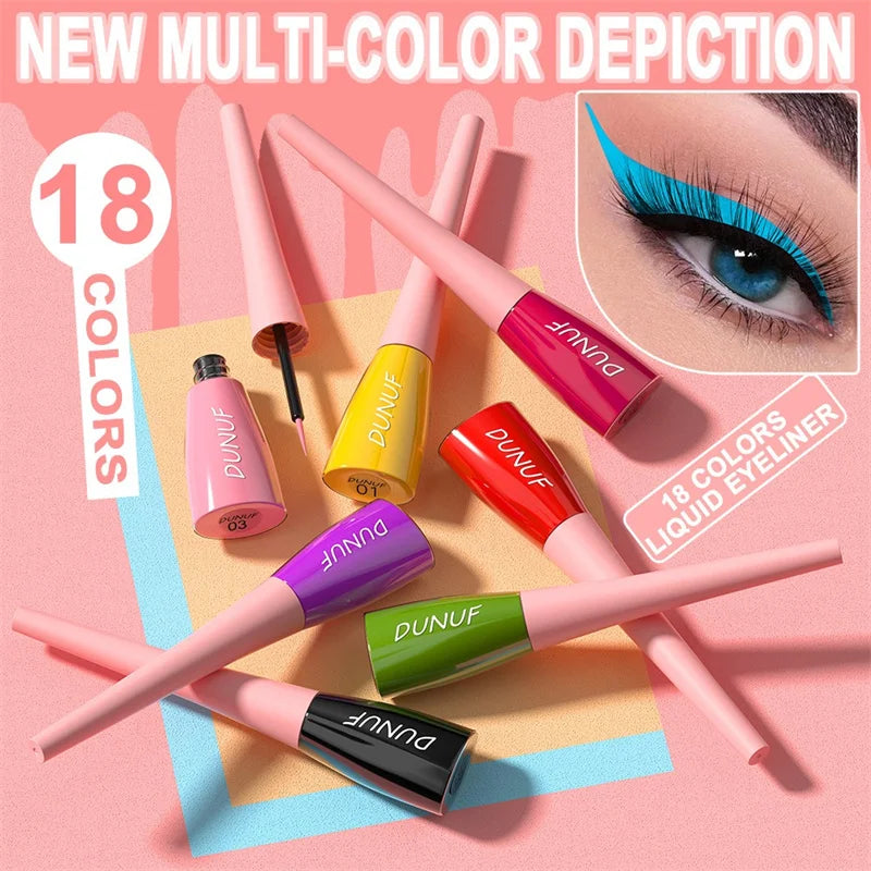 Eyeliner Colorful Liquid Waterproof Lasting Makeup Liquid Eye Liner Cosmetics Pen