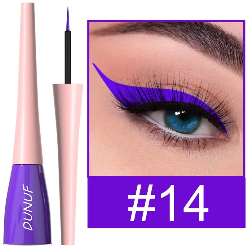 Eyeliner Colorful Liquid Waterproof Lasting Makeup Liquid Eye Liner Cosmetics Pen