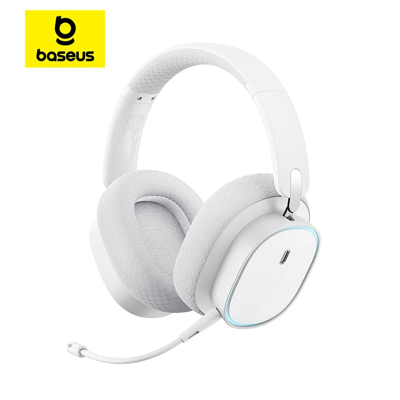 Wireless Headphone With Mic Over-Ear Headphones Bluetooth 5.3 40Mm Driver 2.4G/Wireless/Cable Rgb Headsets