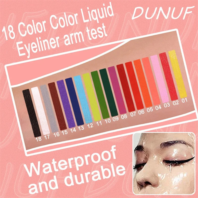Eyeliner Colorful Liquid Waterproof Lasting Makeup Liquid Eye Liner Cosmetics Pen