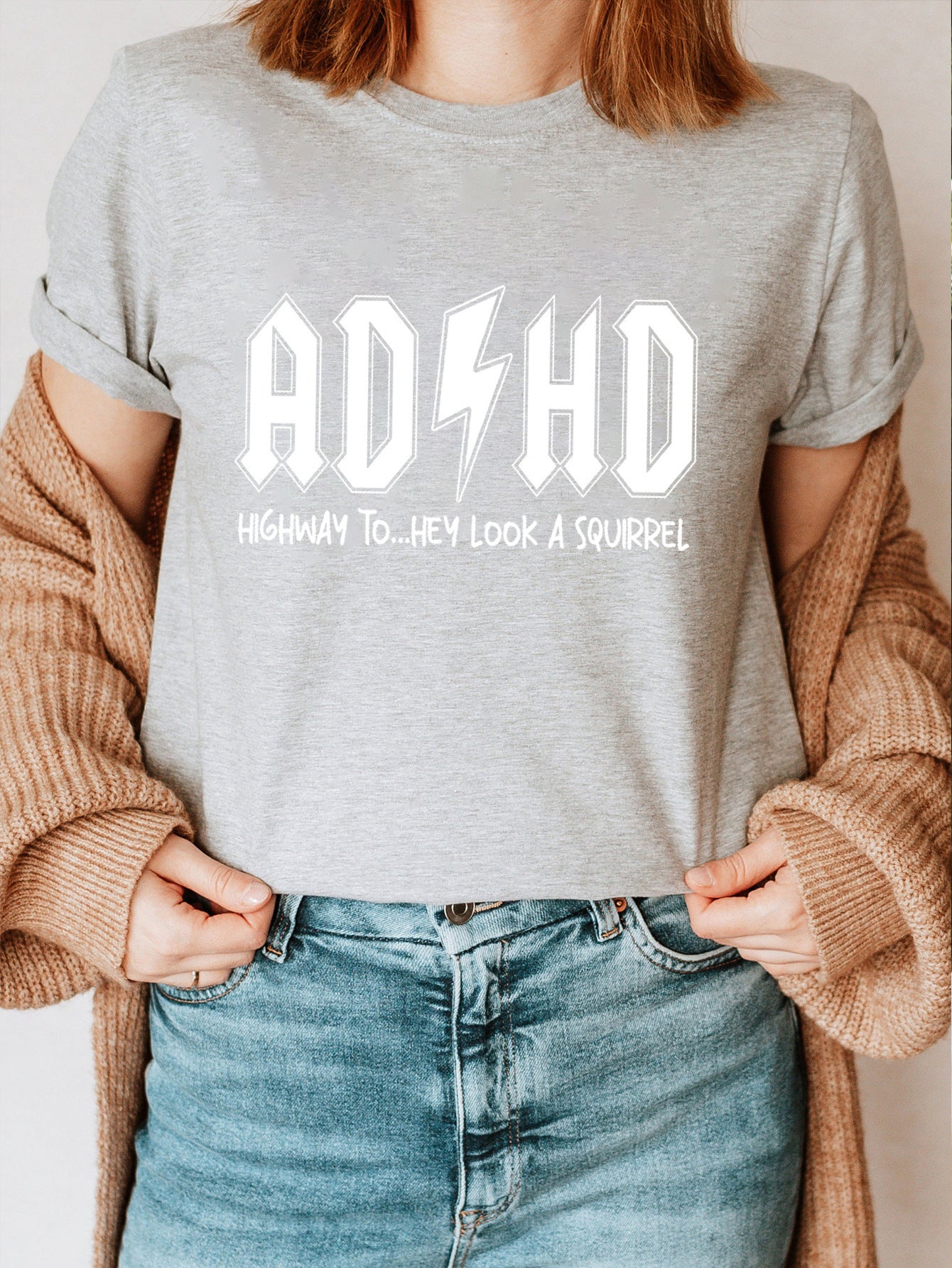 ADHD Highway Tee – Casual Chaos in Cotton Women's Cotton T-shirt Short Sleeve