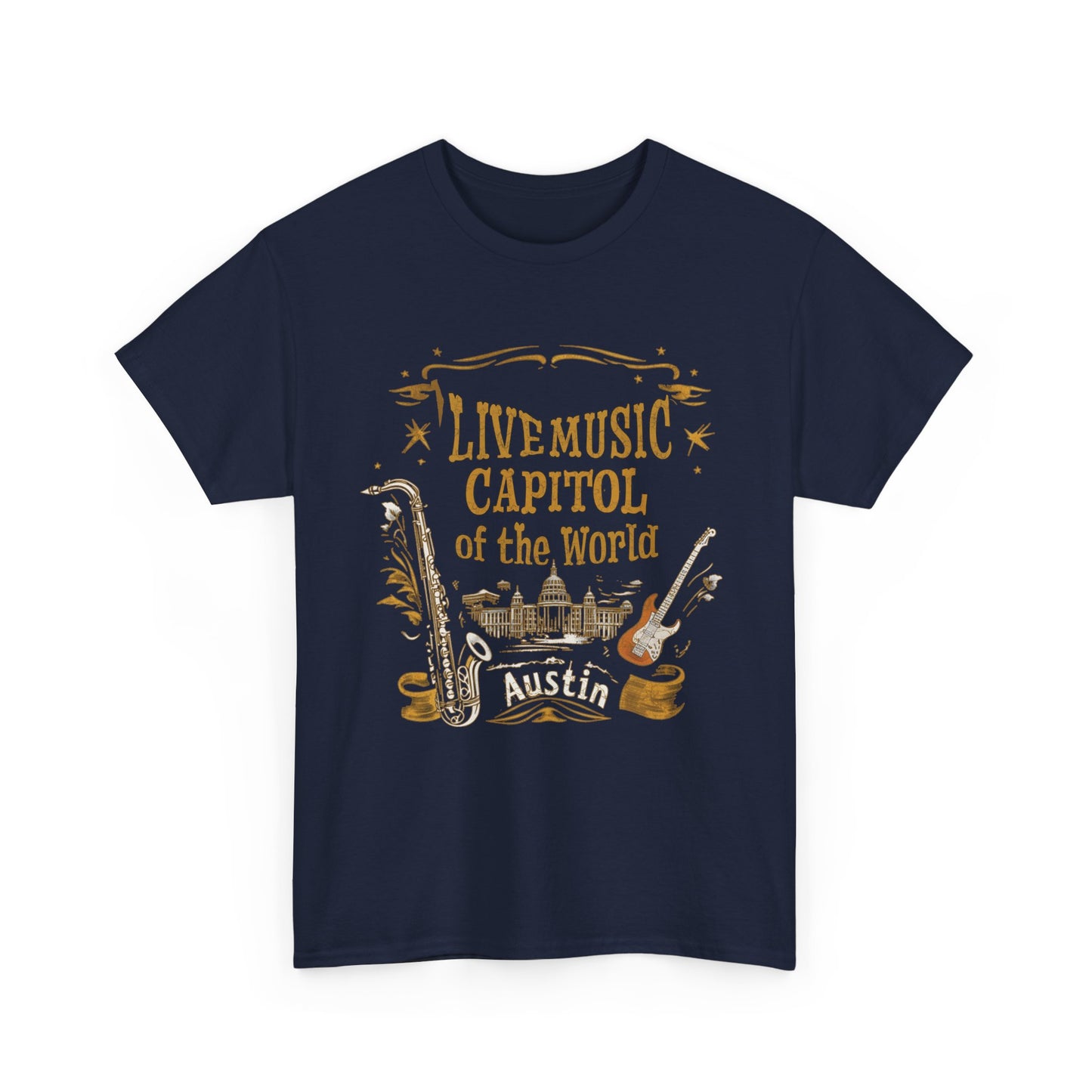 Austin Live Music Tee, T-shirt, Live music, Austin Texas
