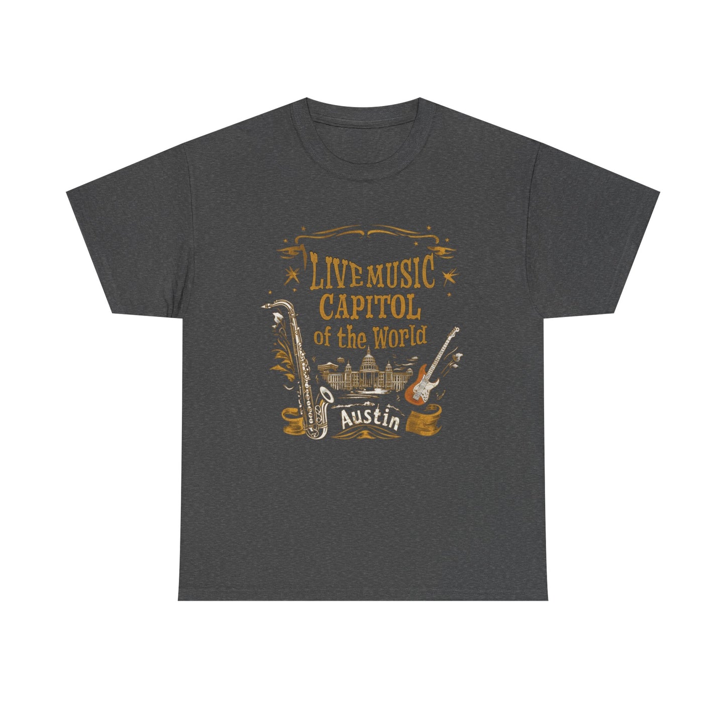 Austin Live Music Tee, T-shirt, Live music, Austin Texas