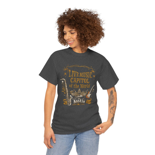 Austin Live Music Tee, T-shirt, Live music, Austin Texas