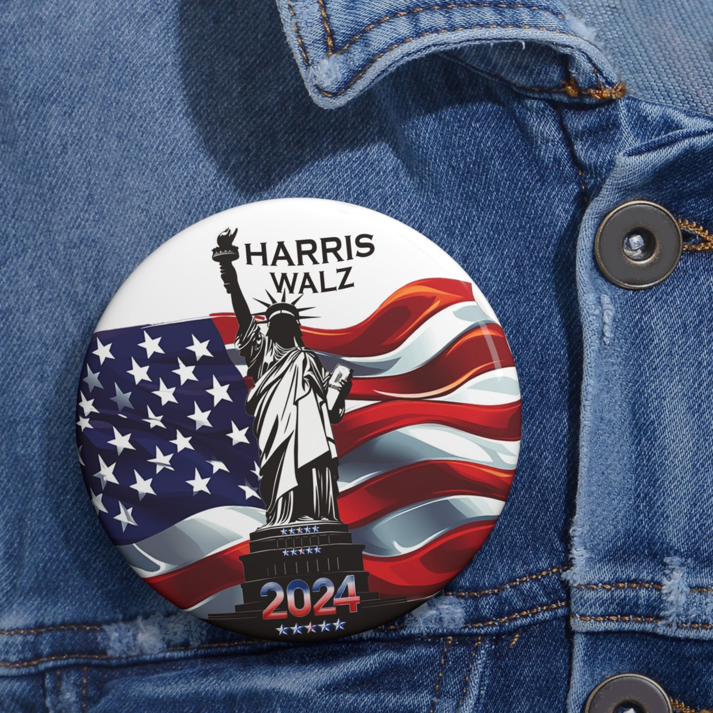 Harris Walz 2024 - Pin Button