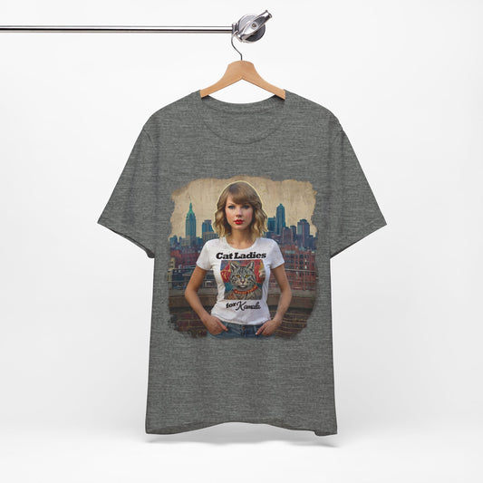 Cat Ladies for Kamala, Taylor, Gifts for Democrats, Swifties, T-Shirt
