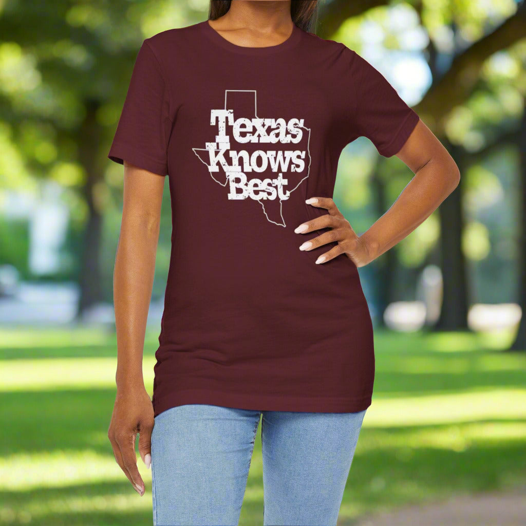 Texas Knows Best T-Shirt Texas Fans Texas Pride, Texas T-shirt, Lone Star Fans, Texas T-Shirt