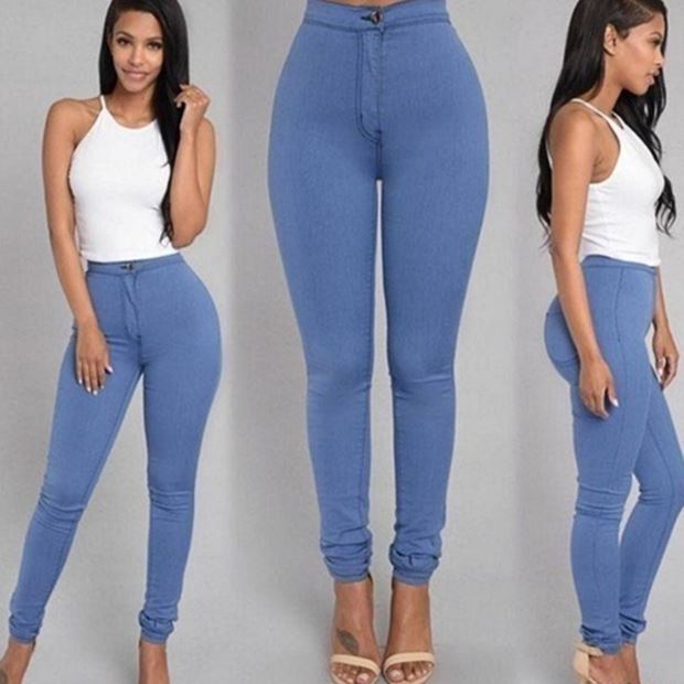 High Waist Denim Skinny Jean