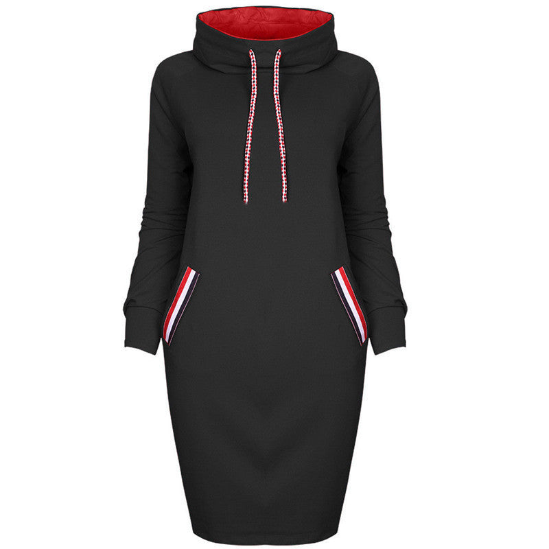 Chic Hooded Dress, Hoodie Dress