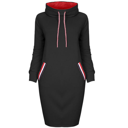 Chic Hooded Dress, Hoodie Dress