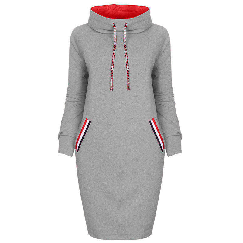 Chic Hooded Dress, Hoodie Dress