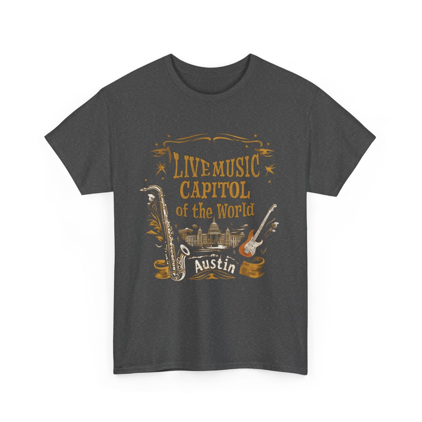 Austin Live Music Tee, T-shirt, Live music, Austin Texas