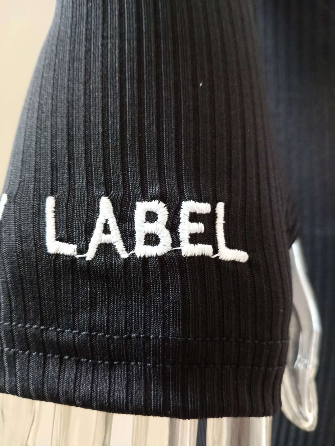 Zipper Stretch Turtleneck And Embroidered Slim Fit Fitness Jumpsuit Yoga Suit