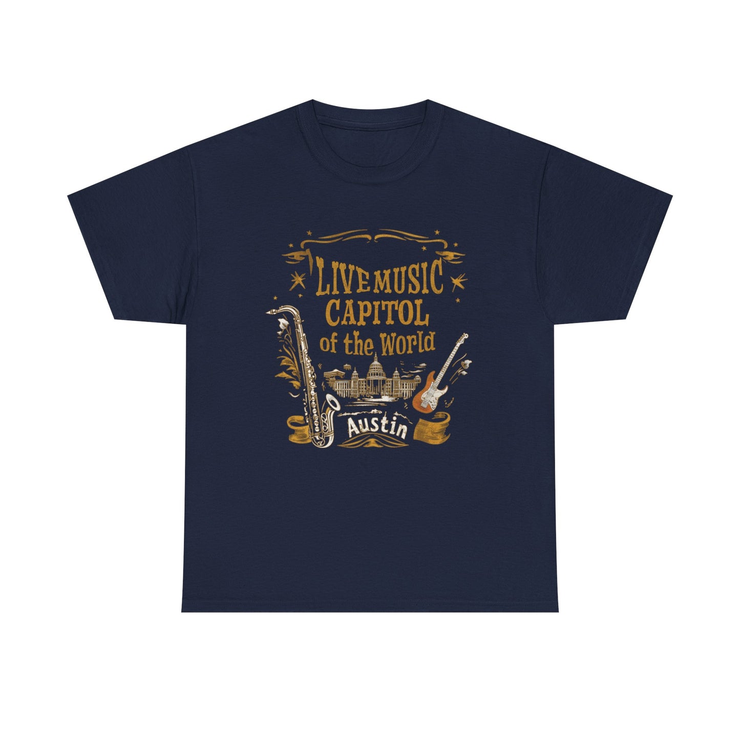 Austin Live Music Tee, T-shirt, Live music, Austin Texas