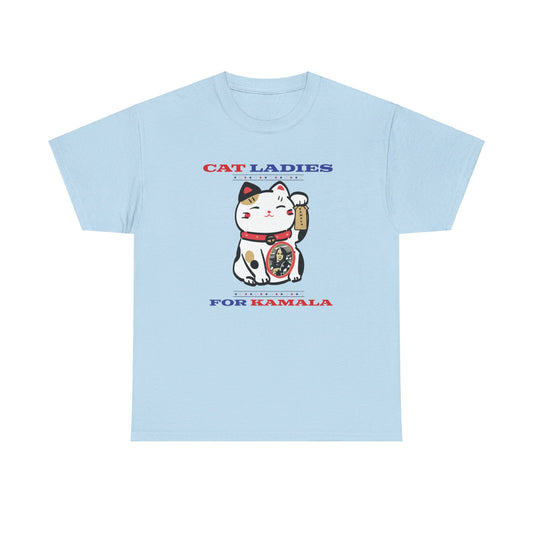 Cat Ladies for Kamala T-Shirt, Kamala Harris for President, Tim Walz VP