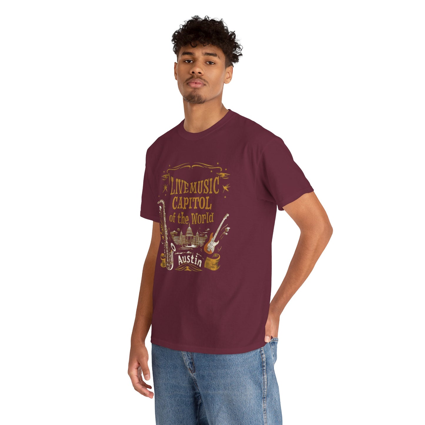 Austin Live Music Tee, T-shirt, Live music, Austin Texas