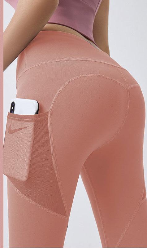 Yoga Pants With Pocket Leggings Sport Girl Gym Leggings Tummy Control Jogging Tights Fitness Pants
