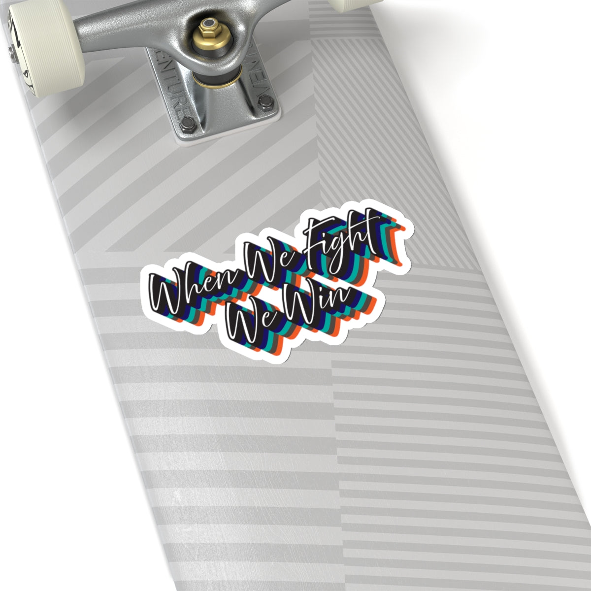 6X6 - white sticker background