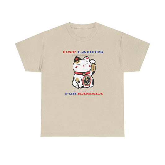 Cat Ladies for Kamala T-Shirt, Kamala Harris for President, Tim Walz VP