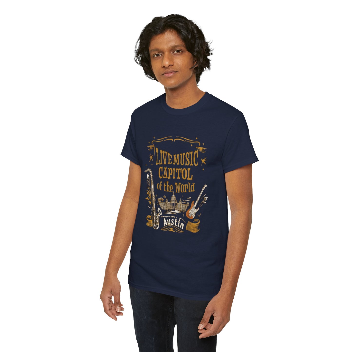 Austin Live Music Tee, T-shirt, Live music, Austin Texas