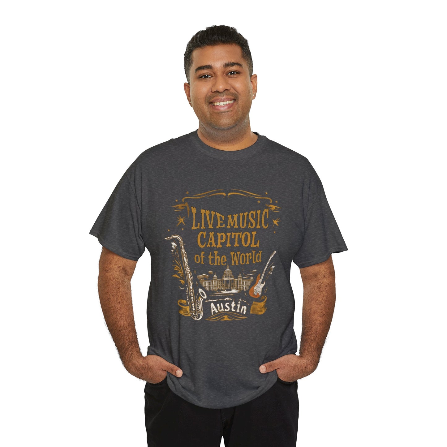 Austin Live Music Tee, T-shirt, Live music, Austin Texas