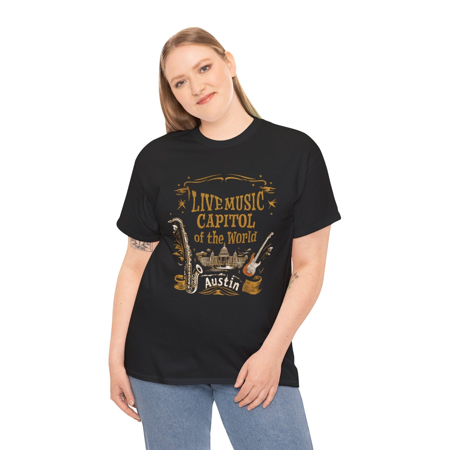 Austin Live Music Tee, T-shirt, Live music, Austin Texas