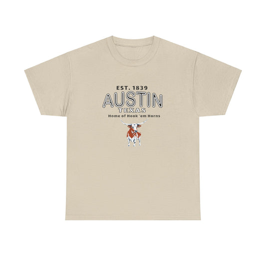 Austin Texas Home of Hook Em Horns T-shirt, Tee, sports fan