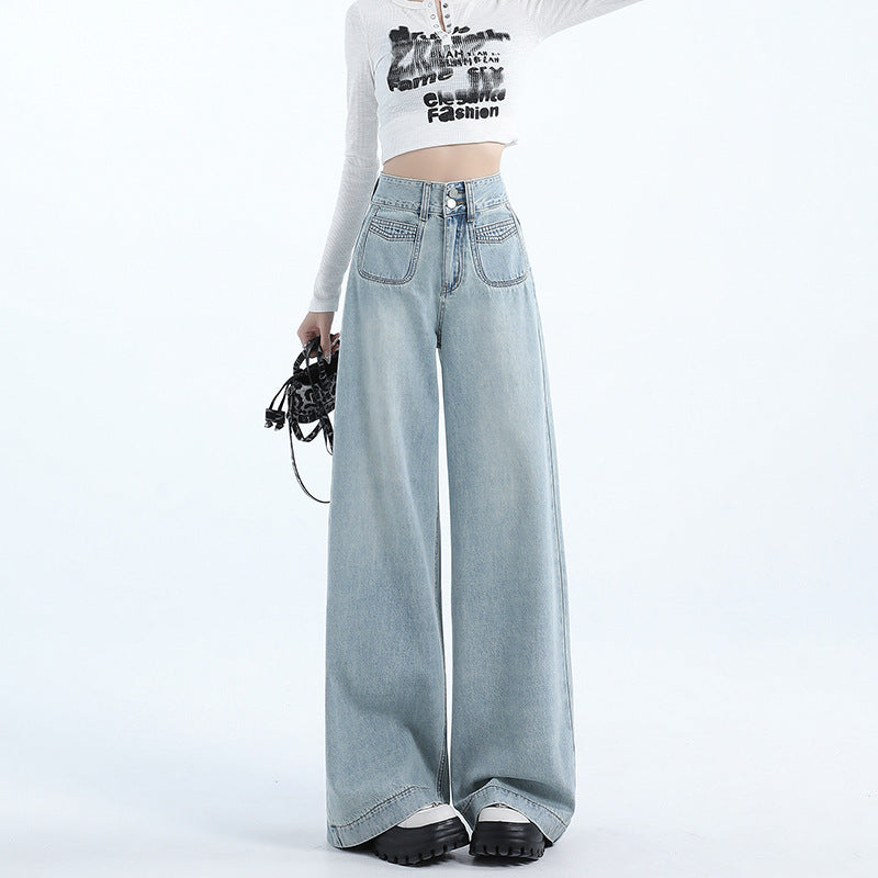 Retro Style Loose Wide Jeans