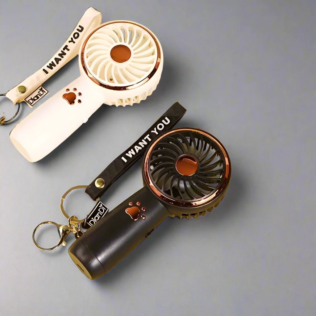 USB Handheld Mini Fan Foldable Portable Neck Hanging Fans 5 Speed USB Rechargeable Fan with Phone Stand and Display Screen