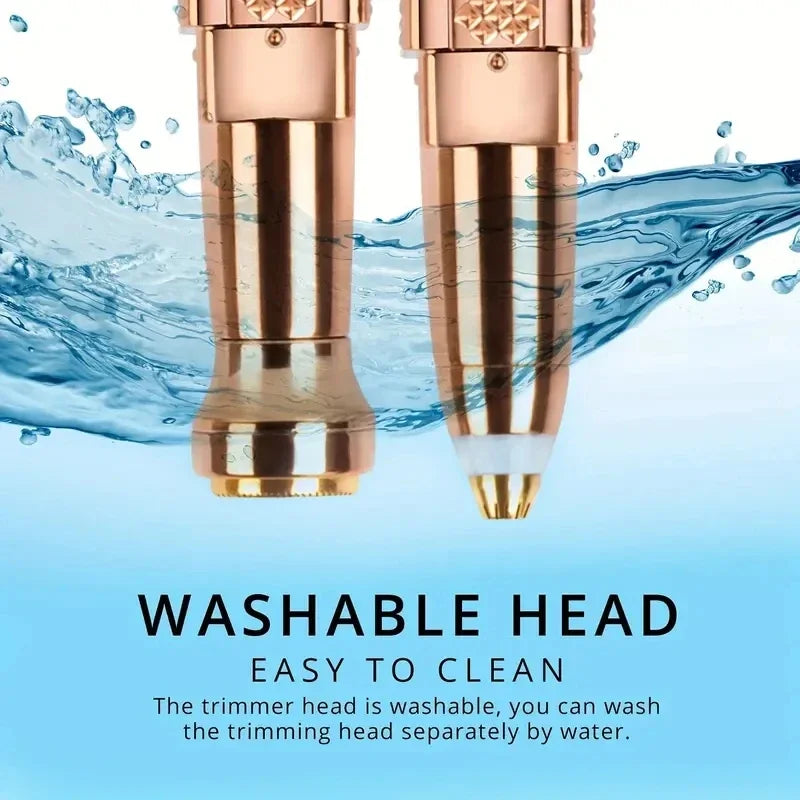 Lipstick Shaver with LED Light 2 in 1 Multifunctional Armpit Hair Leg Hair Shaver Electric Eyebrow Shaver Women's Hair Remover