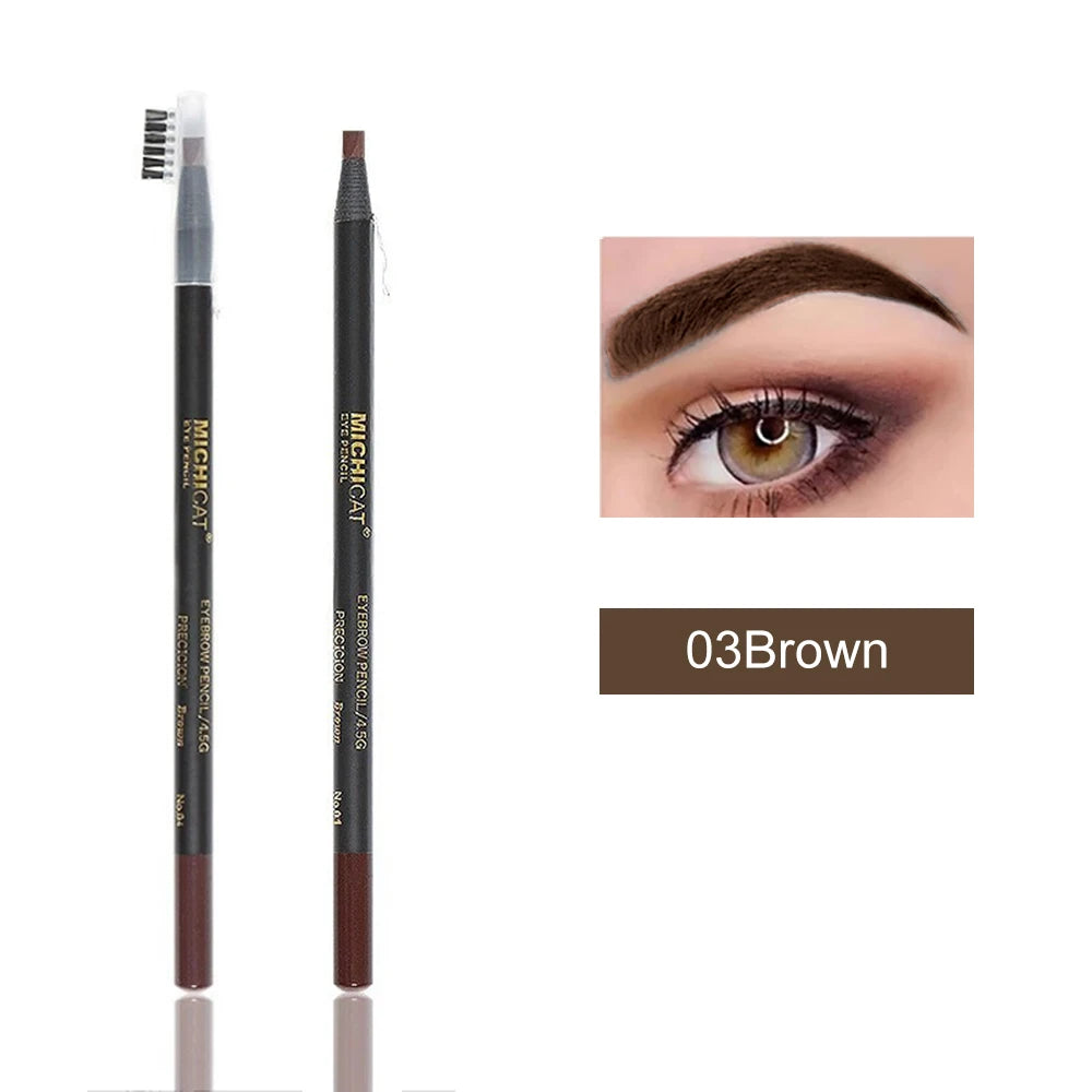 Eyebrow Pencil Waterproof Microblading Eyebrow Pen Tint Tattoo Eyebrows Makeup Natural Long Lasting Eye Brow Pencil