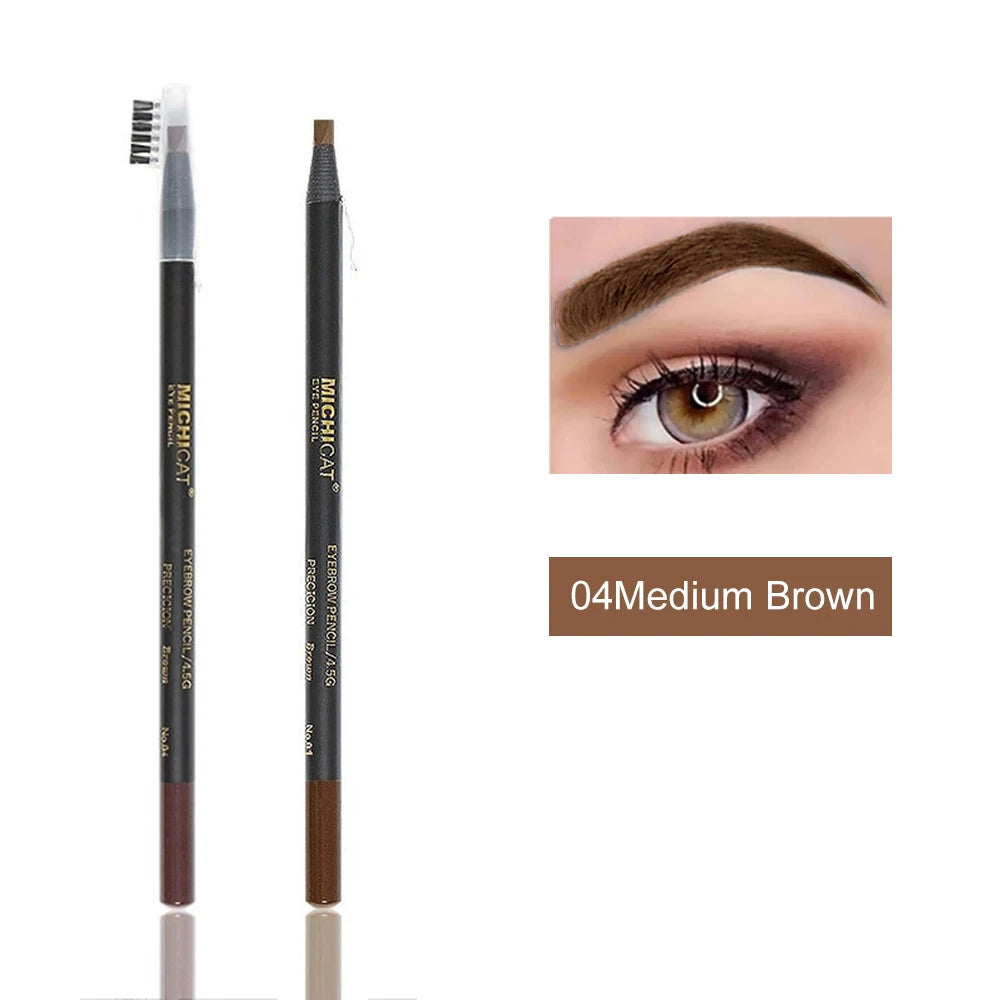 Eyebrow Pencil Waterproof Microblading Eyebrow Pen Tint Tattoo Eyebrows Makeup Natural Long Lasting Eye Brow Pencil