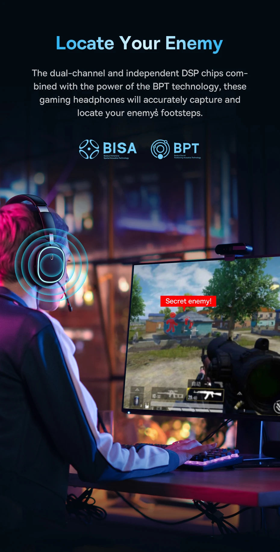 Wireless Headphone With Mic Over-Ear Headphones Bluetooth 5.3 40Mm Driver 2.4G/Wireless/Cable Rgb Headsets