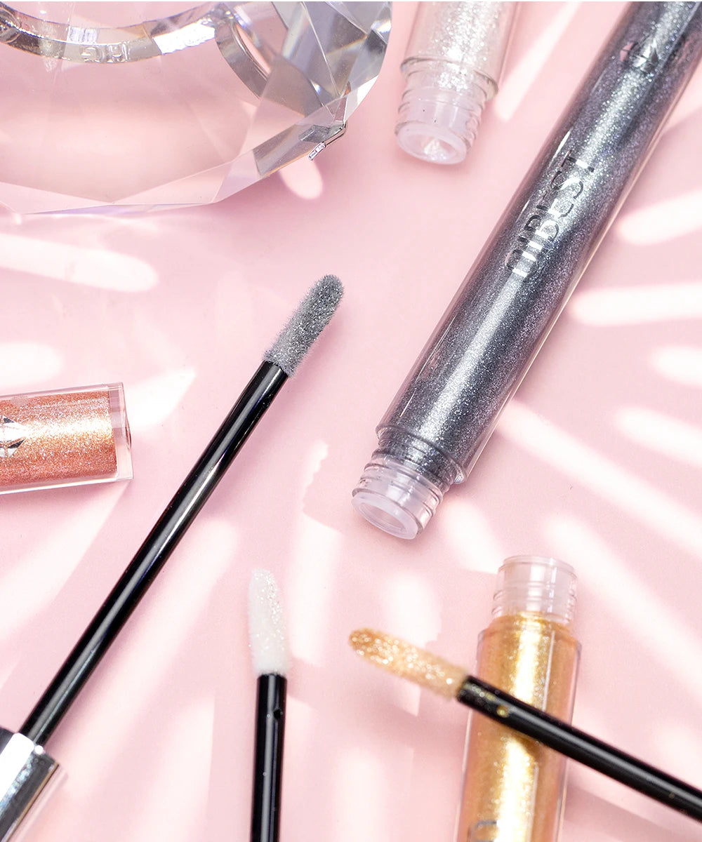 Diamond Liquid Lipstick Lip Tint 6 Colors Moisturizing Long-Lasting Makeup Gray Sparkling Waterproof Lip Gloss Cosmetics