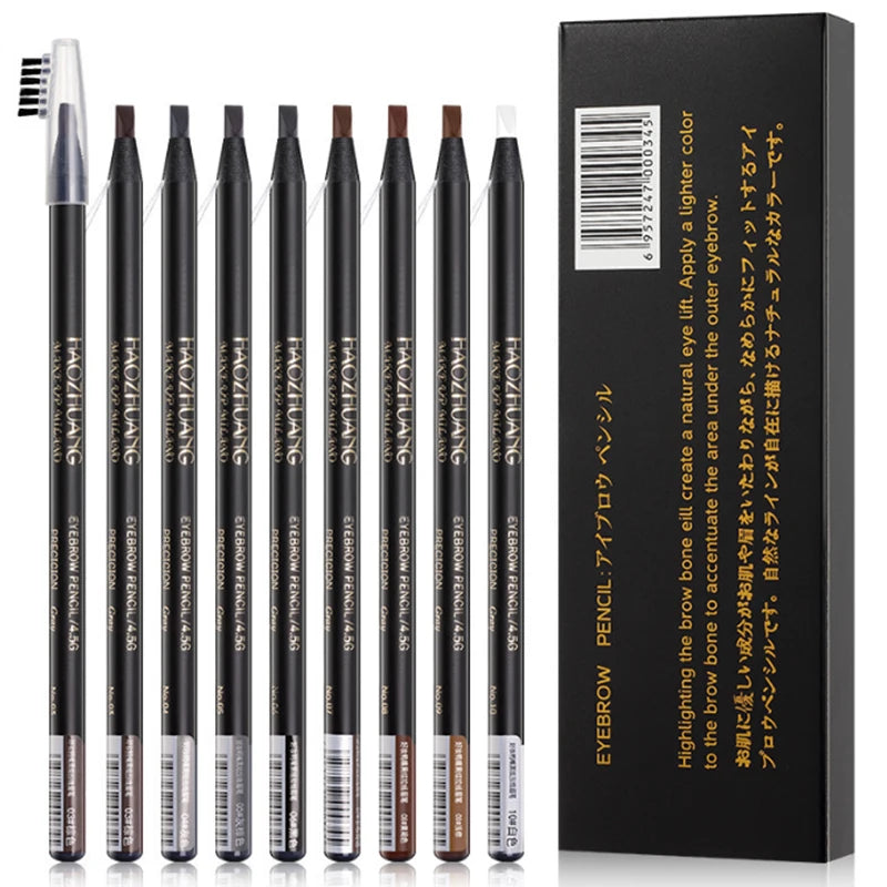 Eyebrow Pencil Waterproof Microblading Eyebrow Pen Tint Tattoo Eyebrows Makeup Natural Long Lasting Eye Brow Pencil
