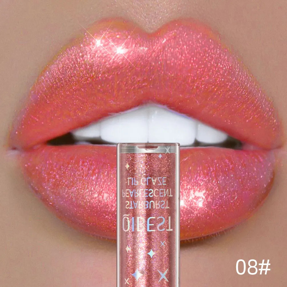 Diamond Shiny Lip Gloss Moisturizing Long Lasting Waterproof Glitter Lipstick Lips Makeup Crystal Lip Tint Blam Cosmetic