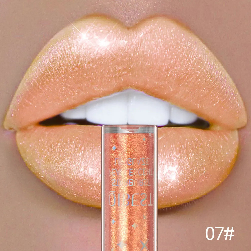 Diamond Shiny Lip Gloss Moisturizing Long Lasting Waterproof Glitter Lipstick Lips Makeup Crystal Lip Tint Blam Cosmetic