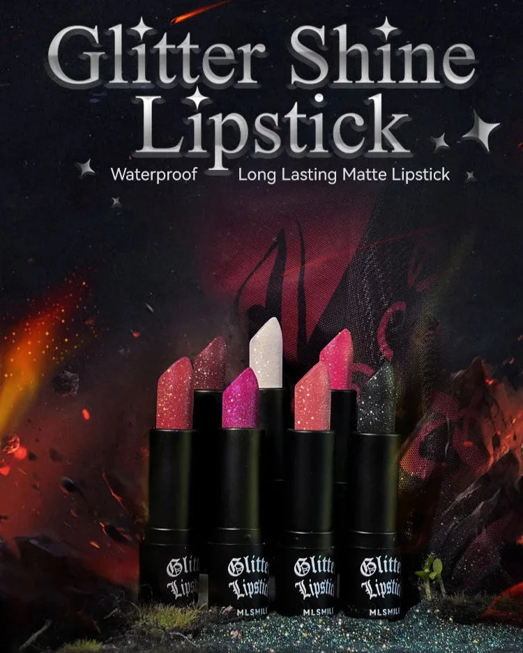 Diamond Lipstick Matte Glitter Lip Tint Balm Waterproof Long Lasting Pearl Shine Lip Gloss White Shimmer Sexy Lip Makeup