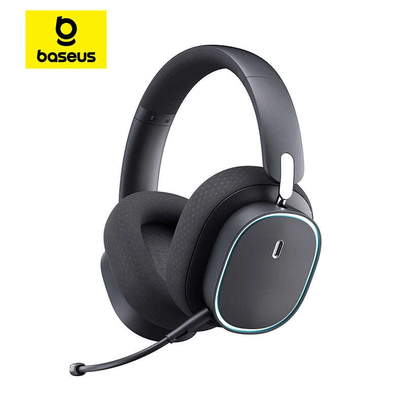 Wireless Headphone With Mic Over-Ear Headphones Bluetooth 5.3 40Mm Driver 2.4G/Wireless/Cable Rgb Headsets