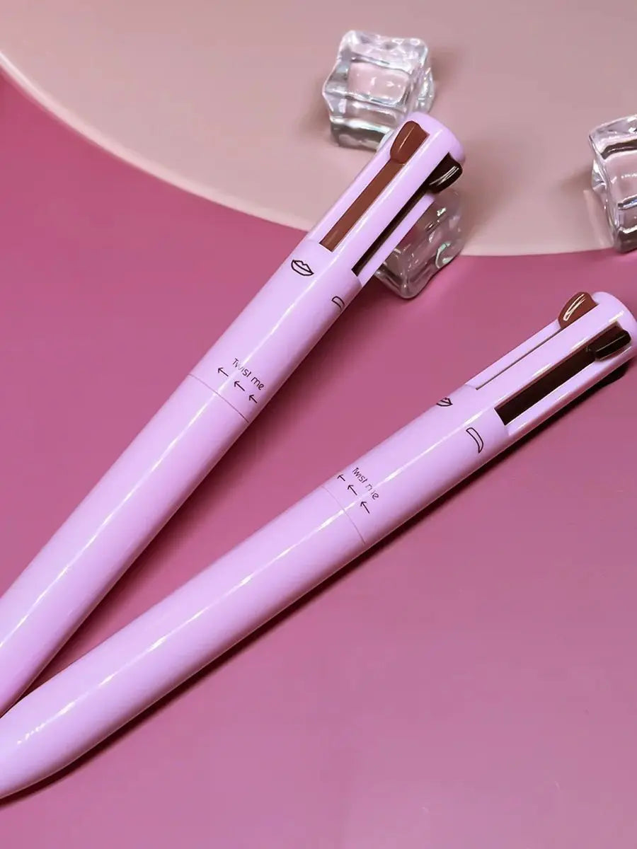 Multifunctional lip liner, eyeliner and eyebrow pencil 4-color set