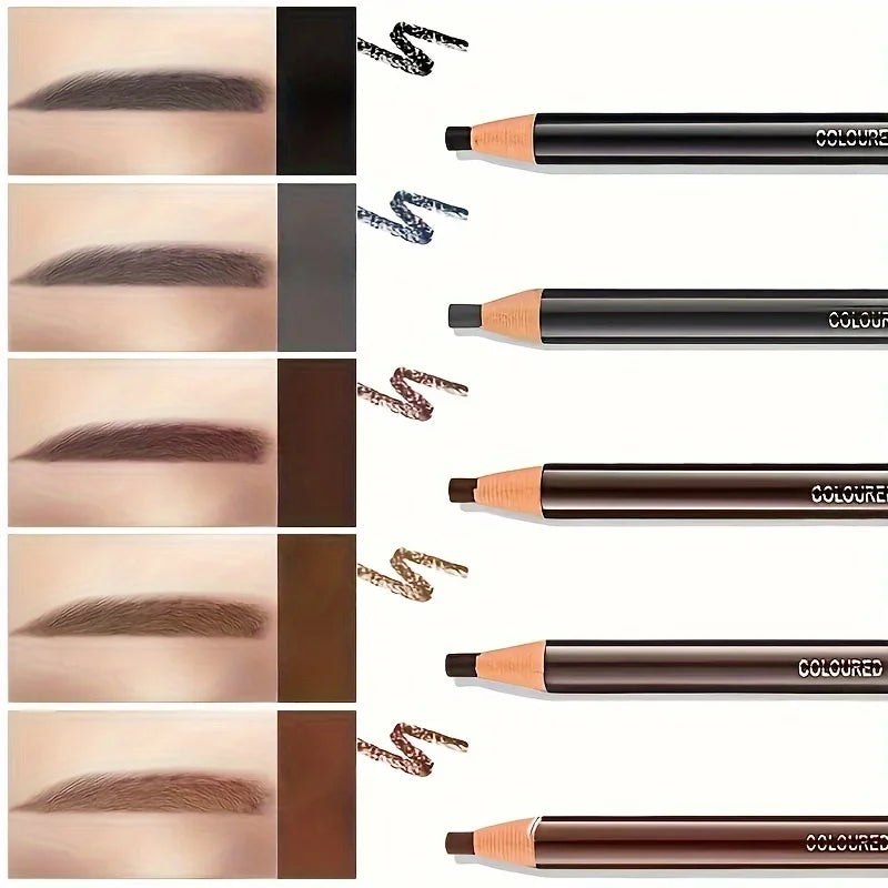 Eyebrow Pencil, Tear Off Pull Line, Natural Color Rendering, Sweat Proof And Smudge Proof Eyebro