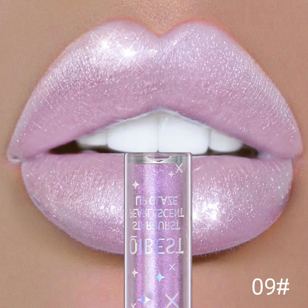 Diamond Shiny Lip Gloss Moisturizing Long Lasting Waterproof Glitter Lipstick Lips Makeup Crystal Lip Tint Blam Cosmetic