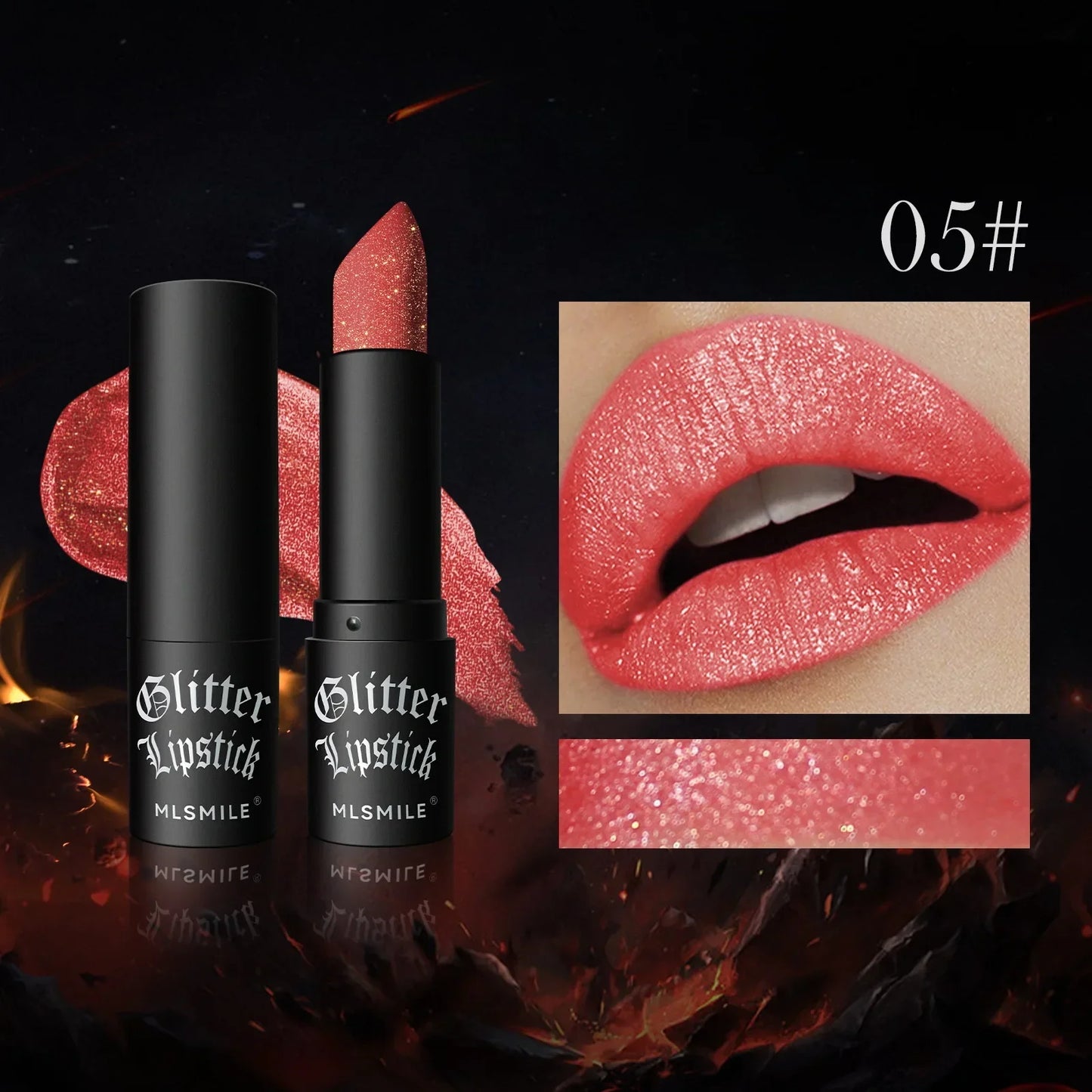 Diamond Lipstick Matte Glitter Lip Tint Balm Waterproof Long Lasting Pearl Shine Lip Gloss White Shimmer Sexy Lip Makeup